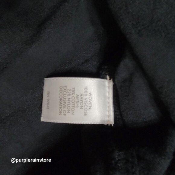 J Jill Floral Peasant Top L Gauzy Stretch Whimsy Ethereal Dark Coquette Boho - Picture 6 of 12